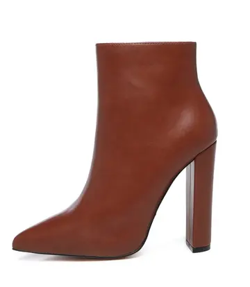 Giaro Giaro ALIA BROWN MATTE ANKLE BOOTS