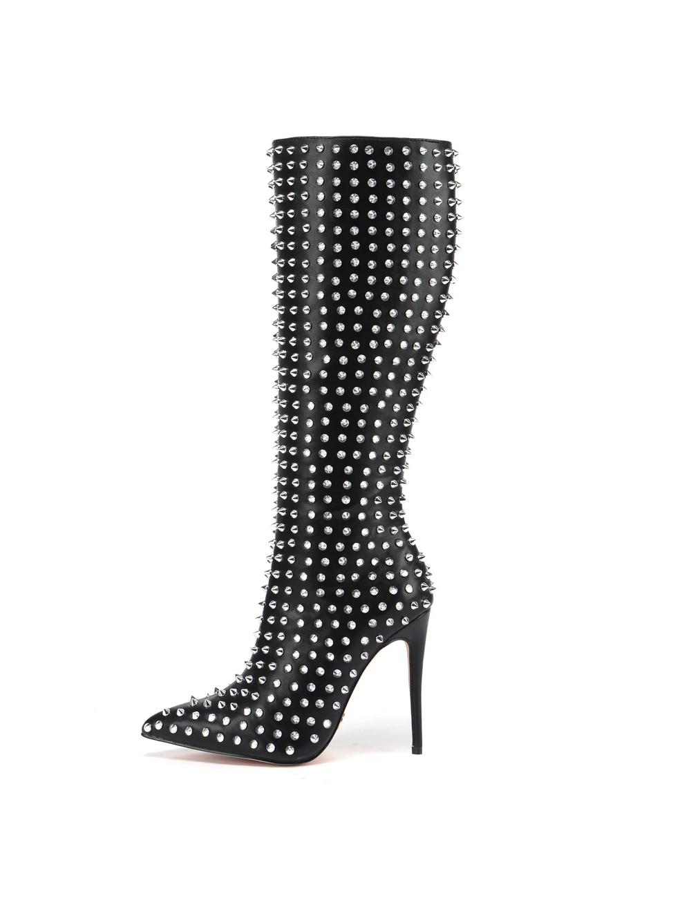 Giaro Giaro TRIBECA BLACK KNEE BOOTS WITH SILVER STUDS