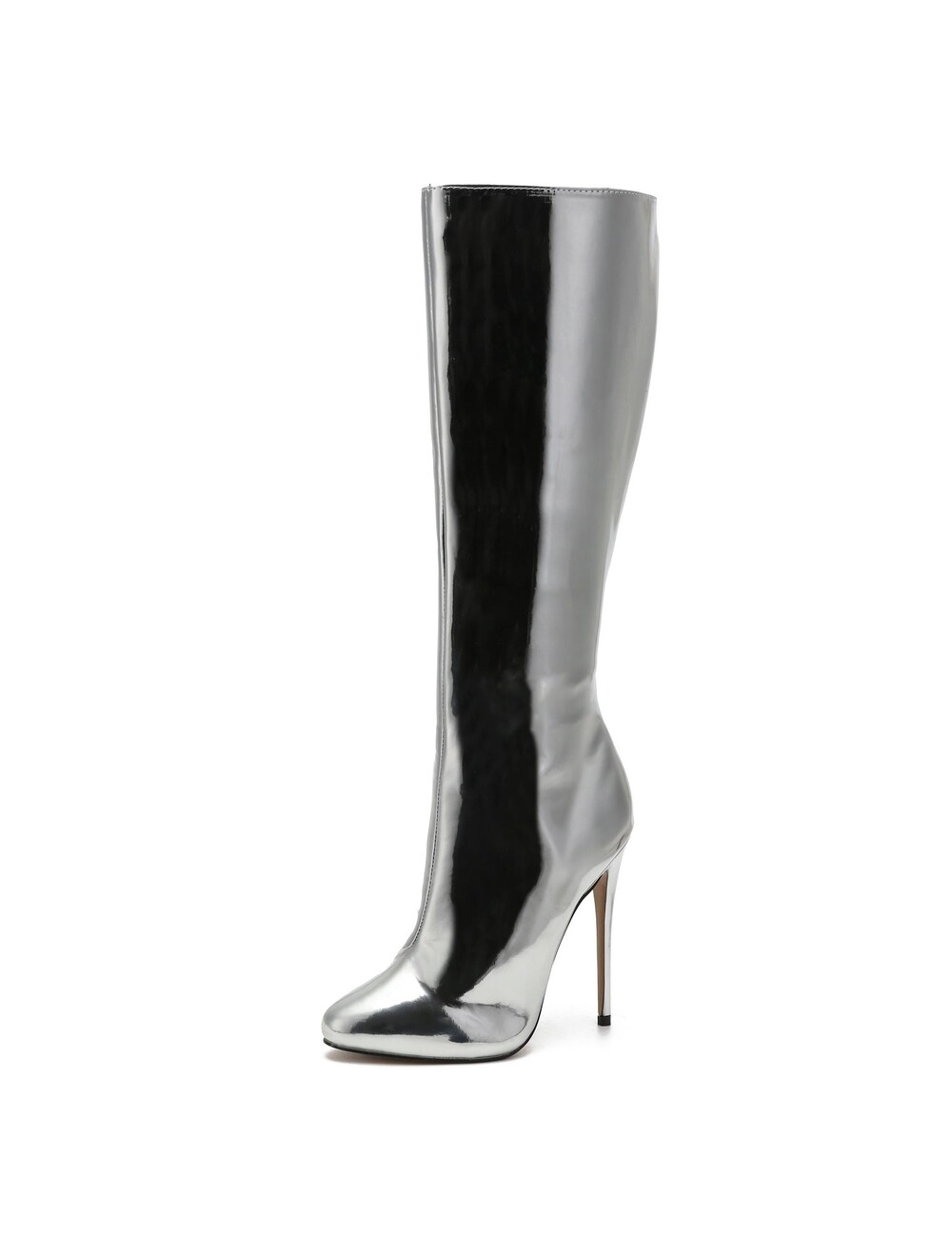 Giaro Giaro BRANDY SILBERNE GLÄNZENDE KNIESTIEFEL
