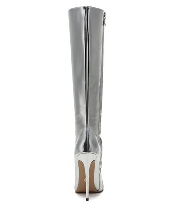 Giaro Giaro BRANDY SILBERNE GLÄNZENDE KNIESTIEFEL