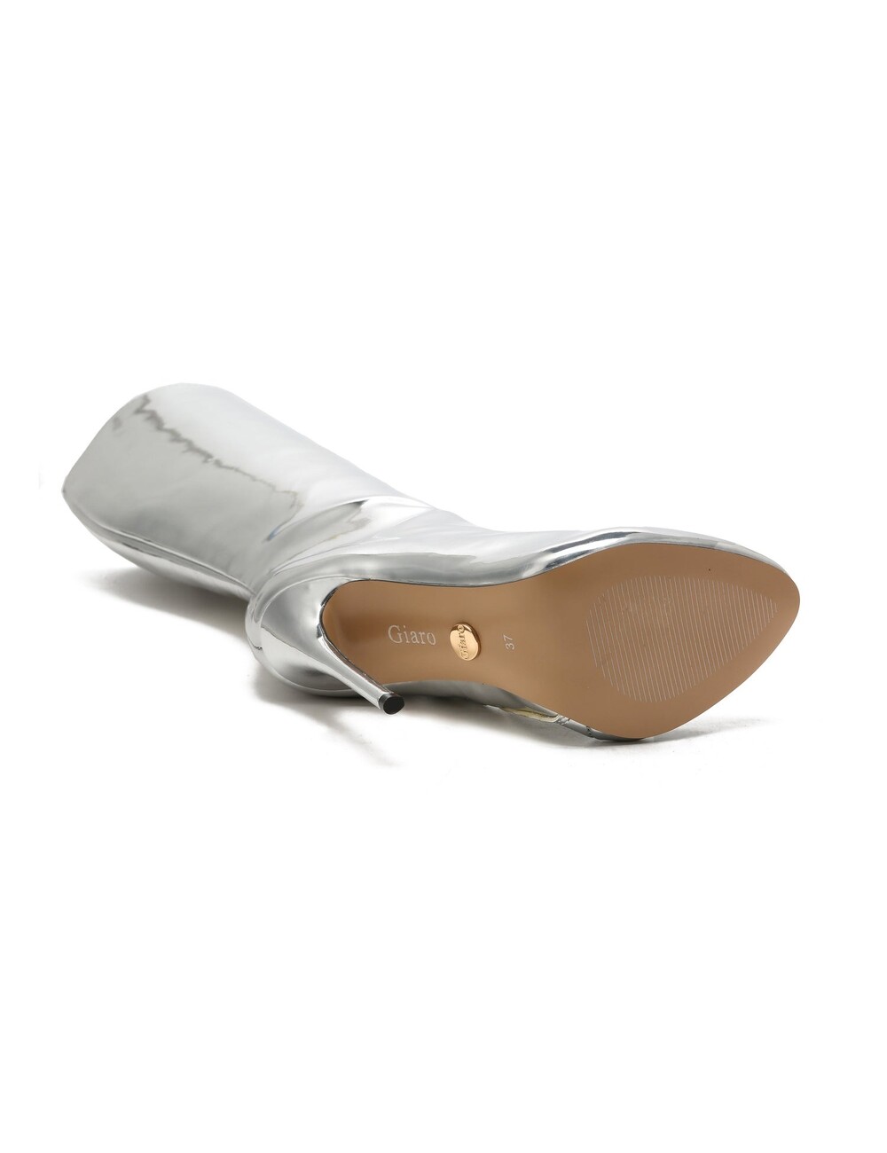 Giaro Giaro BRANDY SILBERNE GLÄNZENDE KNIESTIEFEL
