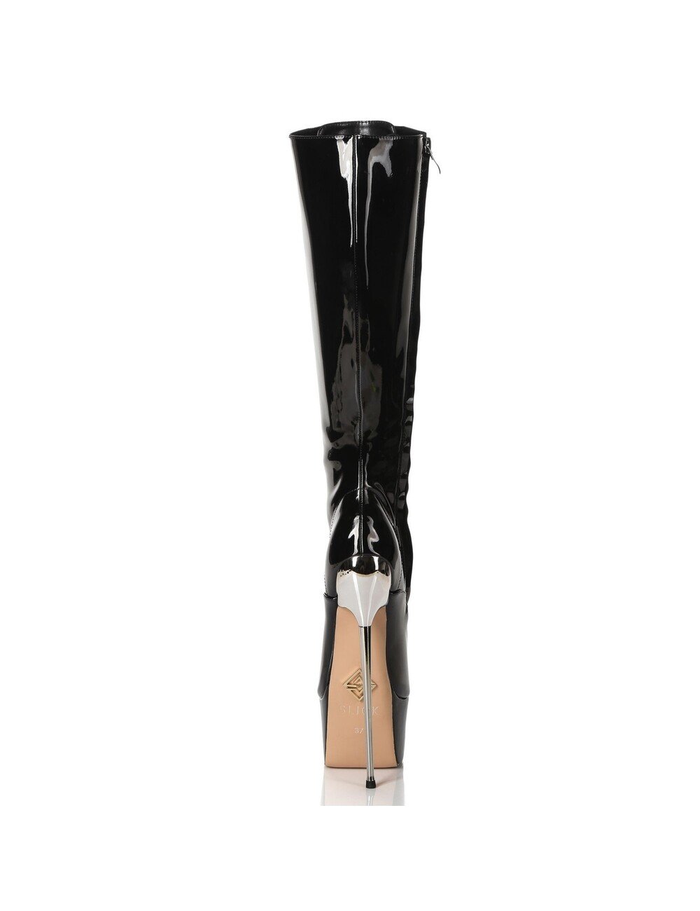 SLICK Giaro SLICK FASCINATE BLACK WHITE | lace-up platform boots