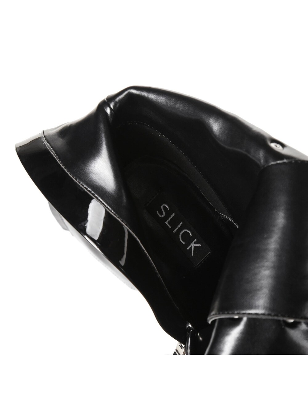 Giaro SLICK FASCINATE BLACK WHITE | lace-up platform boots