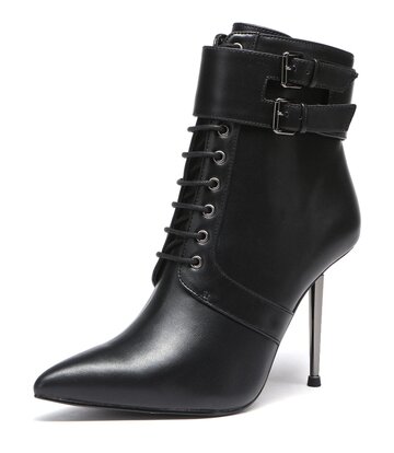 Giaro Giaro LESSORA BLACK MATTE ANKLE BOOTS