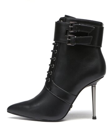 Giaro Giaro LESSORA BLACK MATTE ANKLE BOOTS