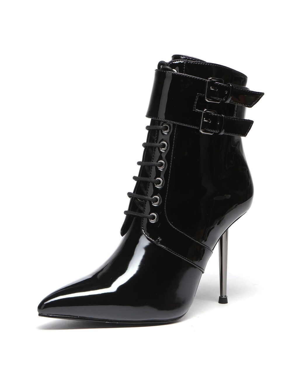 Giaro Giaro LESSORA SCHWARZE GLANZEND STIEFELETTEN