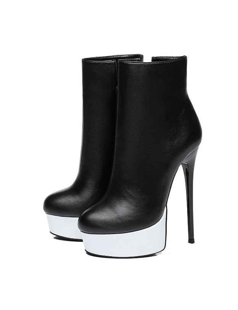 Giaro Giaro GALANA 1005 | SCHWARZ WEISS | PLATTFORM-ANKLE-STIEFEL