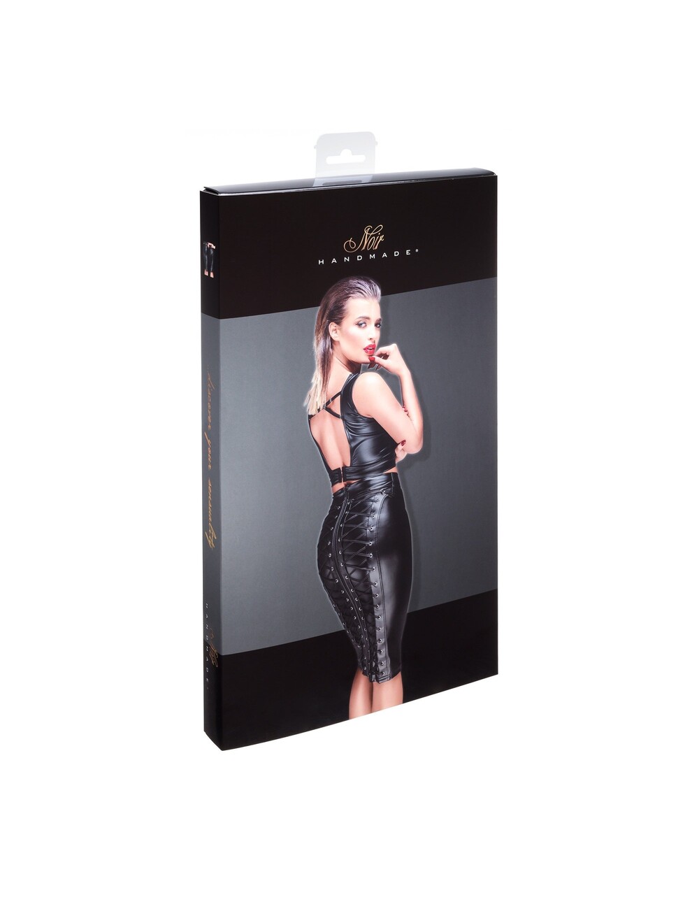 Noir Handmade Noir Handmade Powerwetlook pencil skirt F152