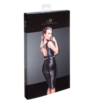 Noir Handmade Noir Handmade Powerwetlook pencil skirt F152