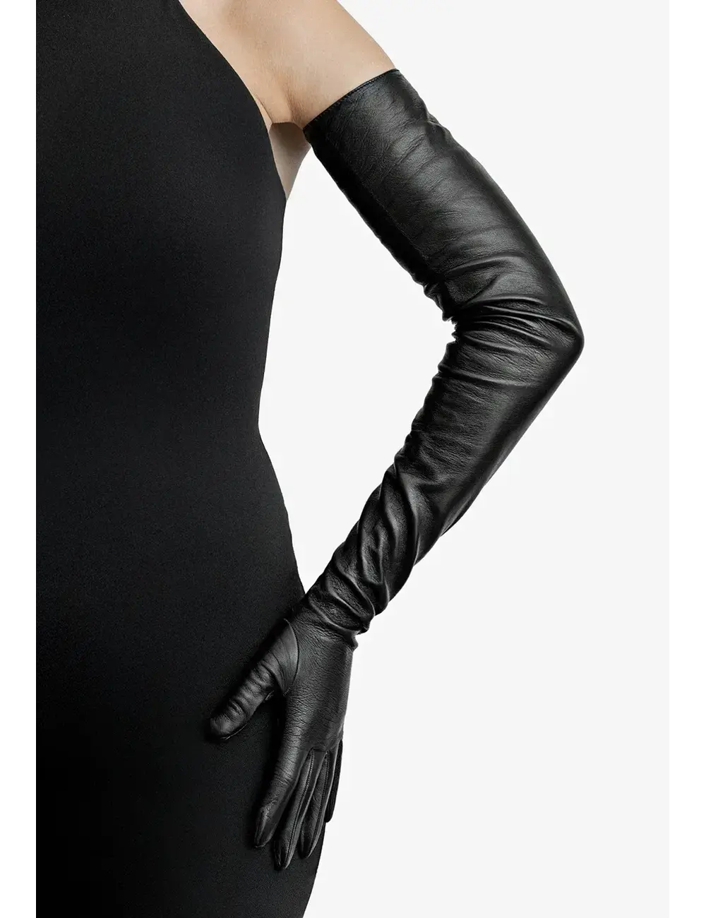 Parisi Gloves Parisi Gloves Long leather gloves – Amalfi (80 cm, shoulder length)