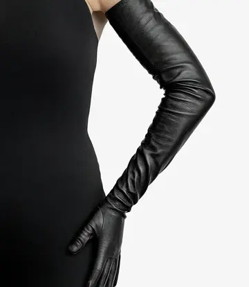 Parisi Gloves Parisi Gloves Lange Lederhandschuhe – Amalfi (80 cm, Schulterlänge)