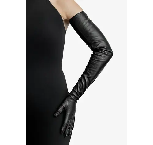 Parisi Gloves Lange Lederhandschuhe – Amalfi (80 cm, Schulterlänge)