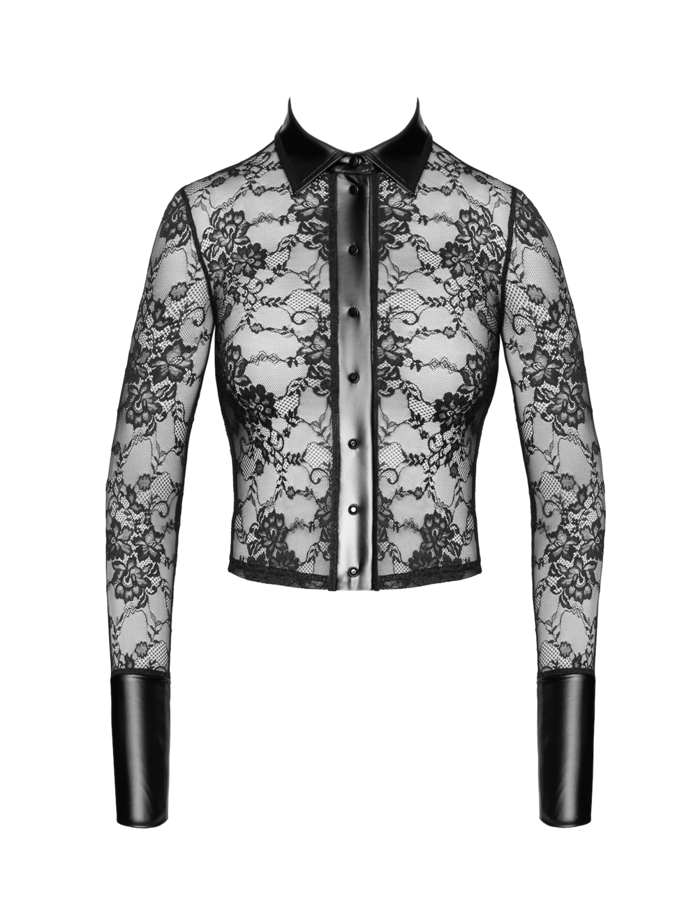 Noir Handmade Noir Handmade Noirelle Lace Button-up Shirt F377