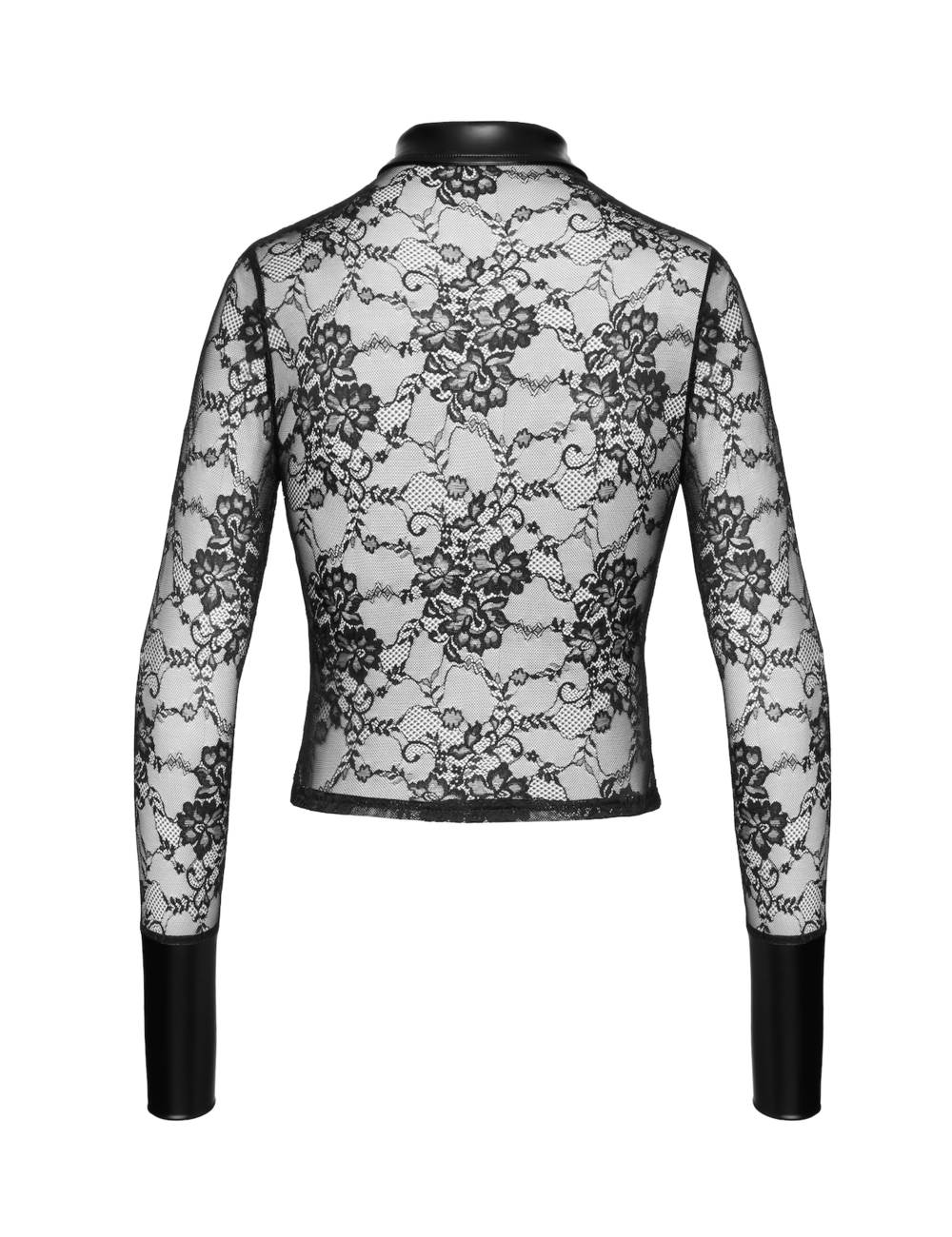 Noir Handmade Noir Handmade Noirelle Spitzenhemd mit Knopfleiste F377