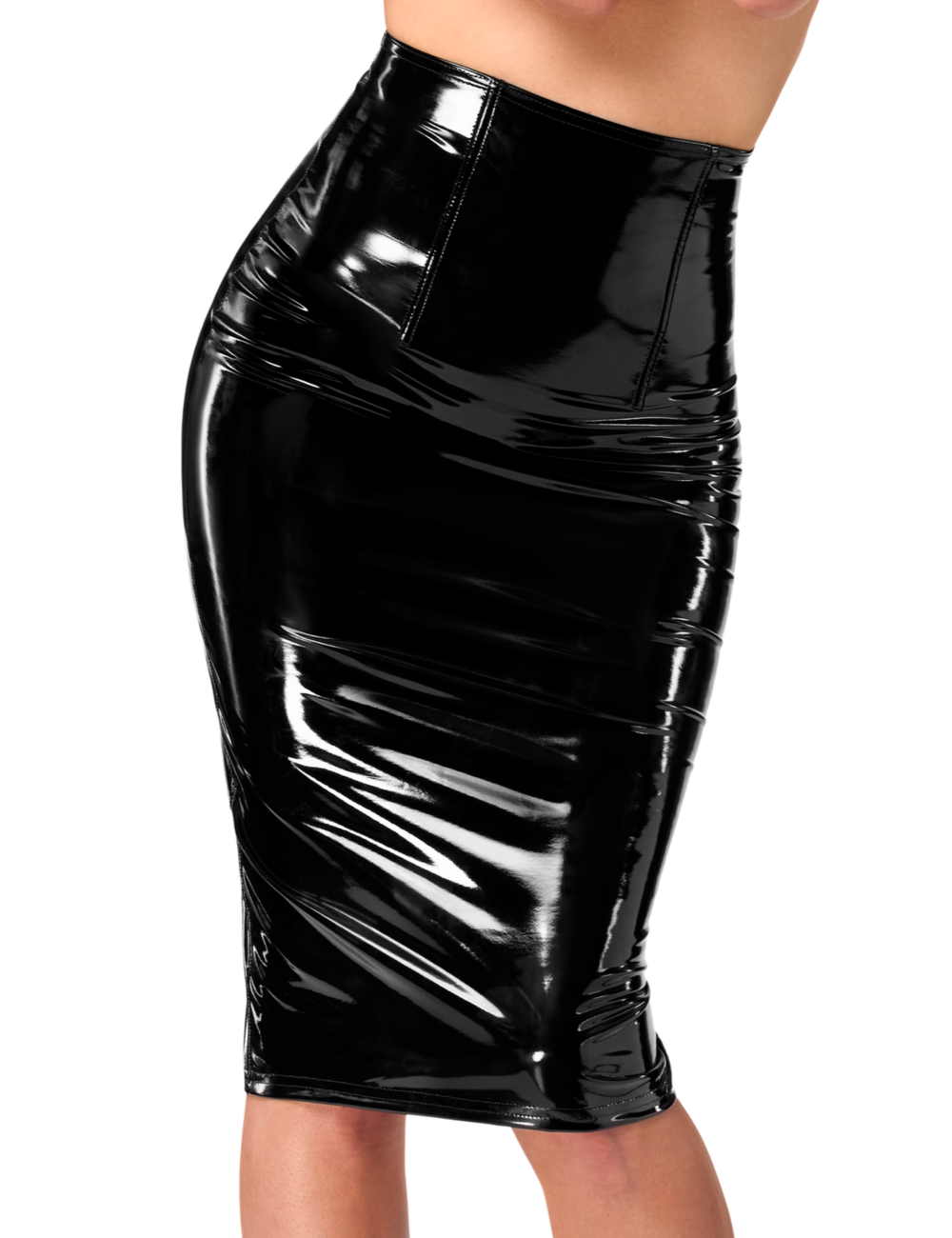 Noir Handmade Noir Handmade Dominae Column PVC pencil skirt F378