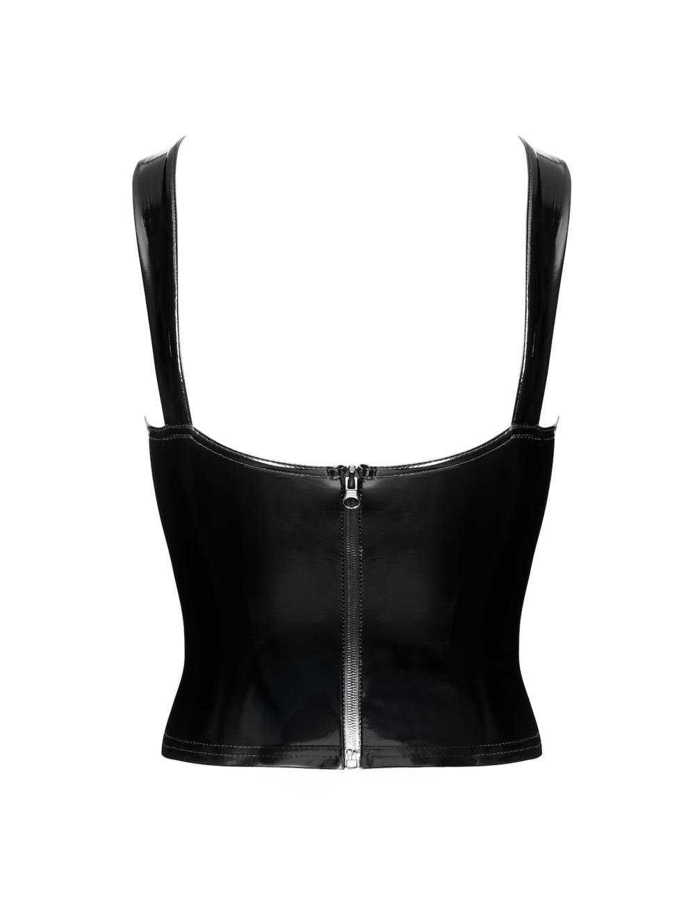 Noir Handmade Noir Handmade Dominae Frontbind PVC-Korsettoberteil F379