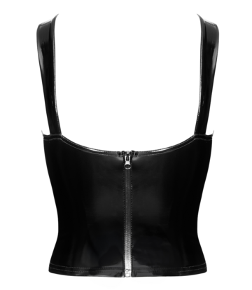 Noir Handmade Noir Handmade Dominae Frontbind PVC-Korsettoberteil F379