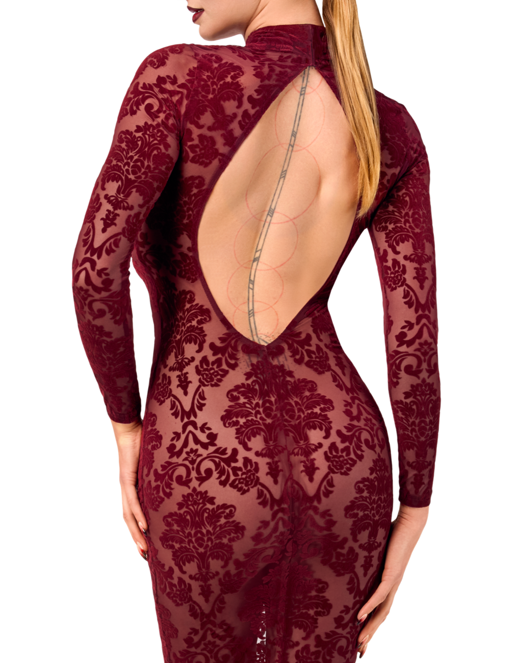 Noir Handmade Noir Handmade Kink Royal midi dress F384