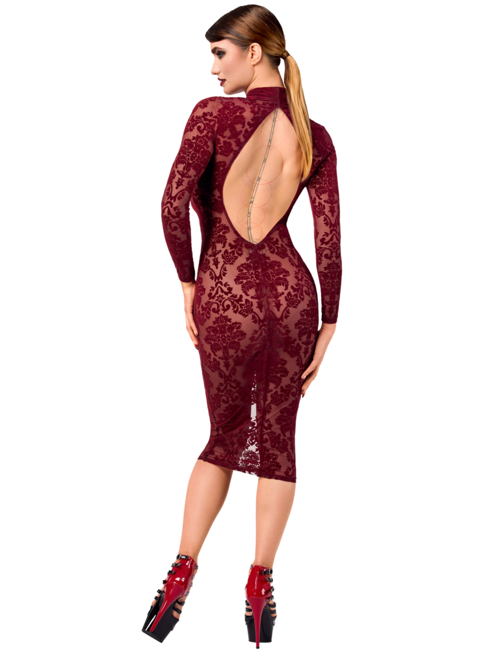 Noir Handmade Noir Handmade Kink Royal midi dress F384