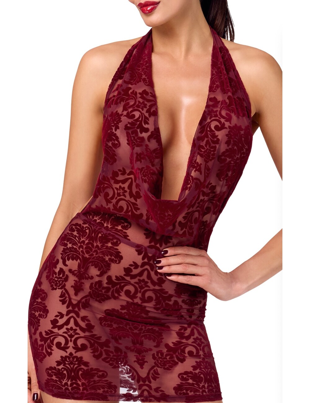 Noir Handmade Noir Handmade Kink Royal cascade mini dress F385