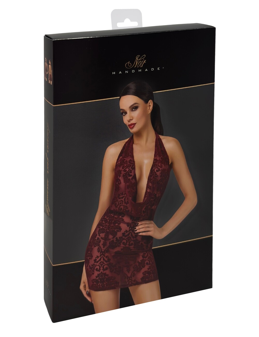 Noir Handmade Noir Handmade Kink Royal cascade mini dress F385