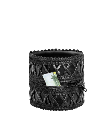 Noir Handmade Noir Handmade Handgelenktasche mit verdecktem Reißverschluss F326