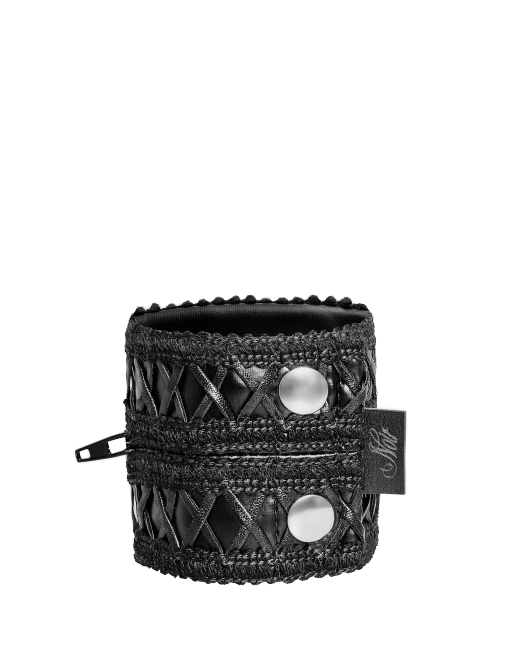 Noir Handmade Noir Handmade Handgelenktasche mit verdecktem Reißverschluss F326