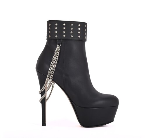 Sanctum Shoes ISIS STIEFELETTEN SCHWARZ NAPPA