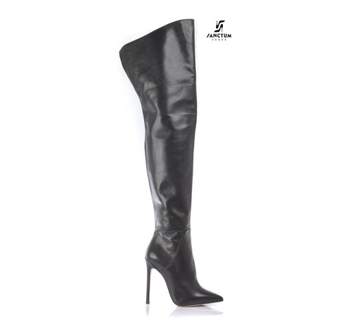 Sanctum Shoes VESTA THIGH BOOTS BLACK NAPPA