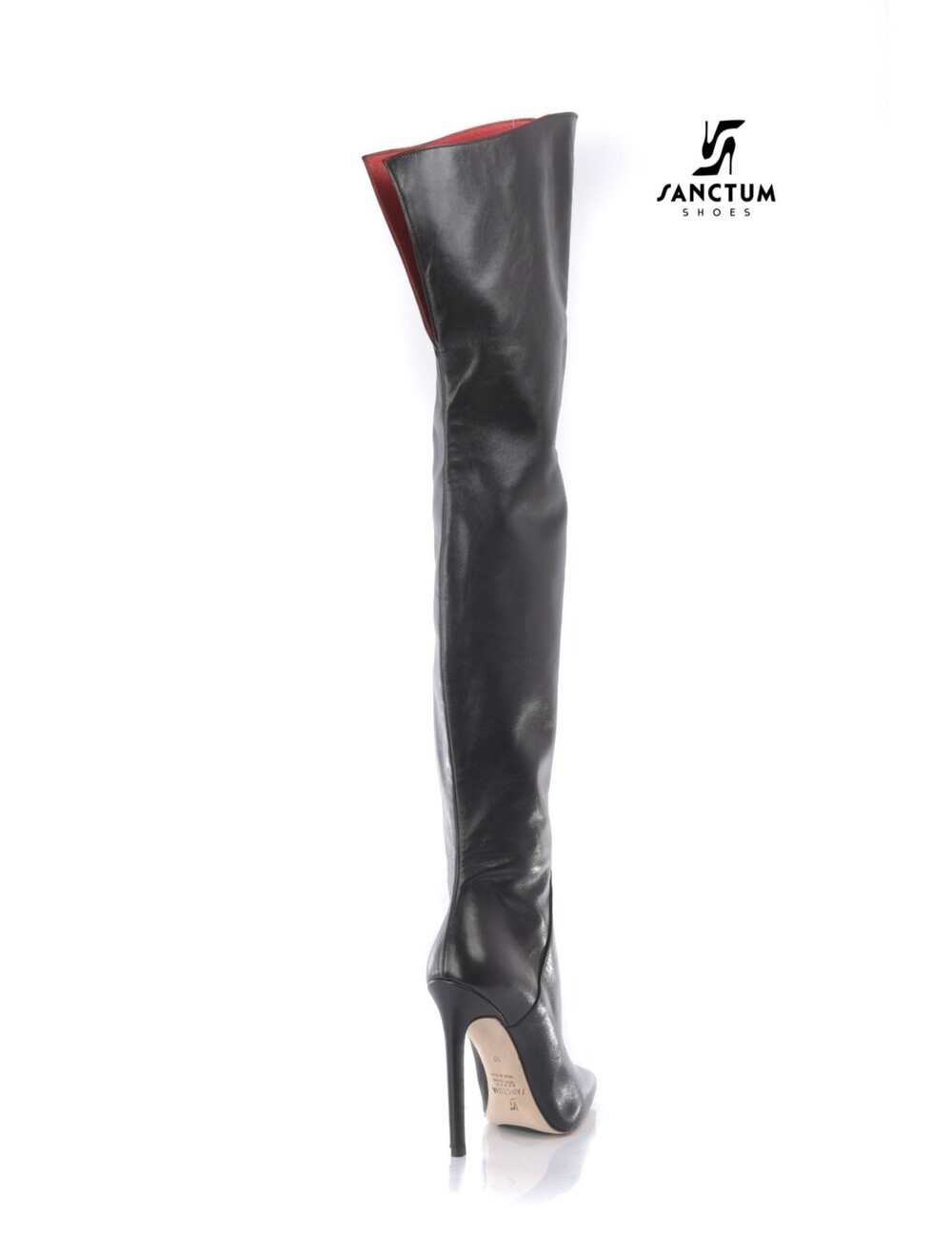 Sanctum Shoes Hohe italienische THIGH Stiefel VESTA mit Stilettoabsatz aus echtem Leder