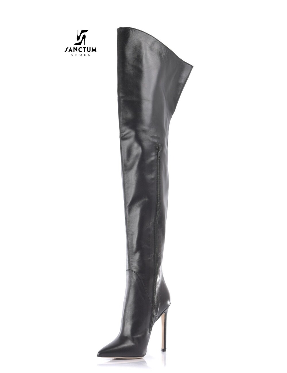 Sanctum Shoes High Italian THIGH boots VESTA with stiletto heels in genuine leather