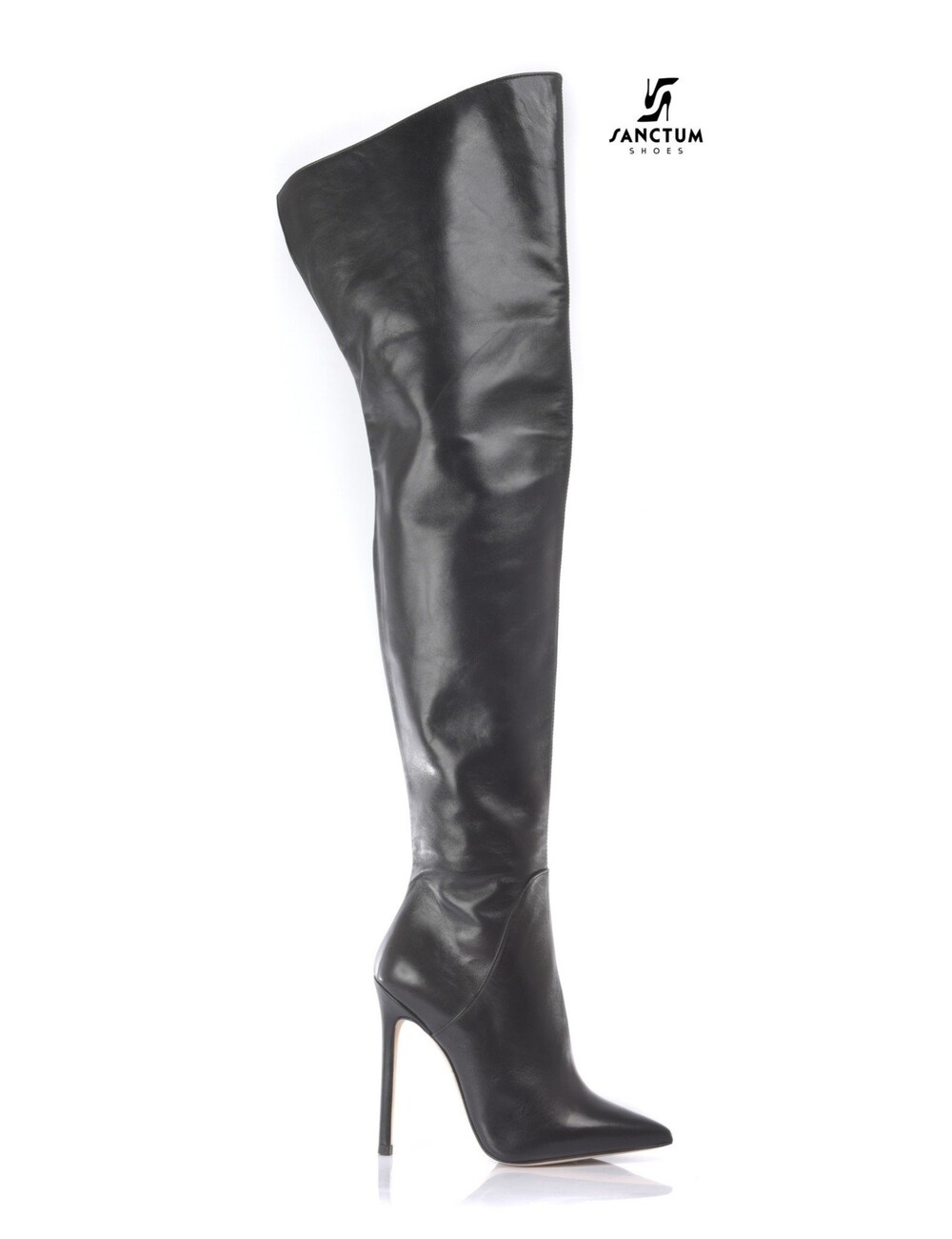 Sanctum Shoes High Italian THIGH boots VESTA with stiletto heels in genuine leather