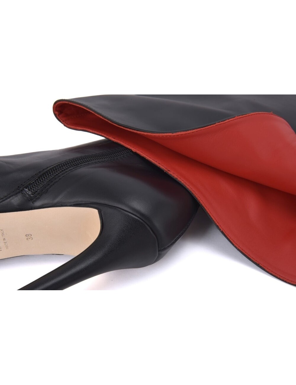 Sanctum Shoes Hohe italienische THIGH Stiefel VESTA mit Stilettoabsatz aus echtem Leder