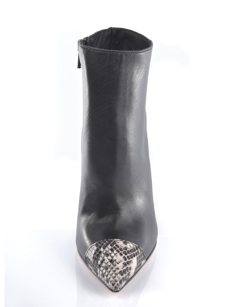 Sanctum Shoes High Italian ankle boots VESTA with python stiletto heels in real leather