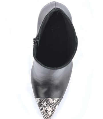 Sanctum Shoes Hohe italienische Stiefeletten VESTA mit Python-Stiletto-Absatz aus echtem Leder