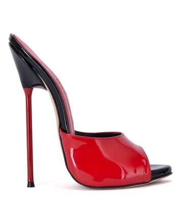 Sanctum Shoes Extreme high Italian mules MAIA with metal needle heels