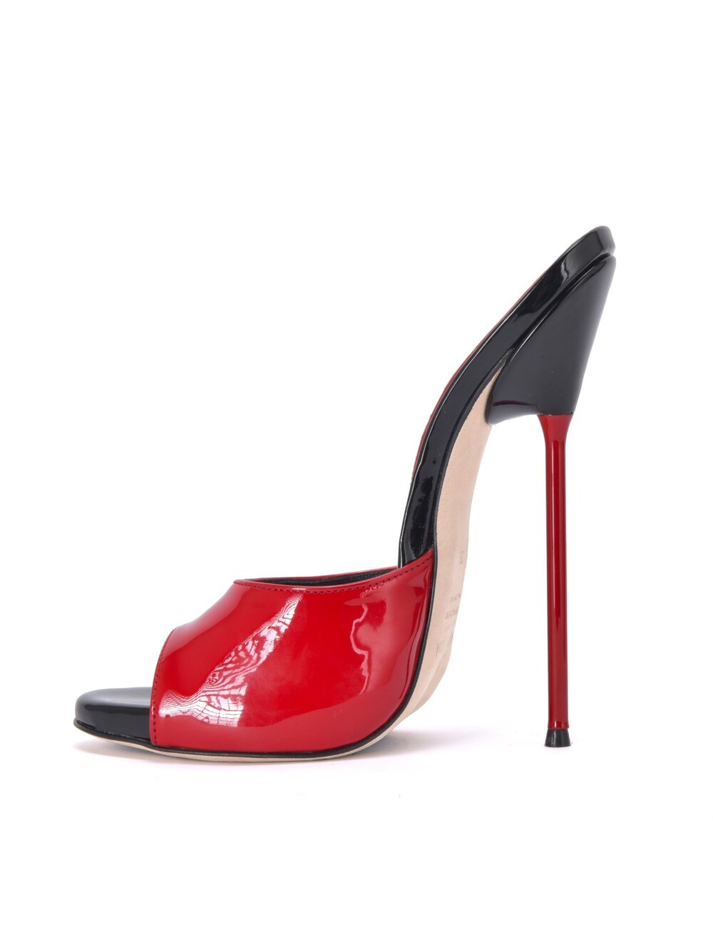 Sanctum Shoes Extreme high Italian mules MAIA with metal needle heels