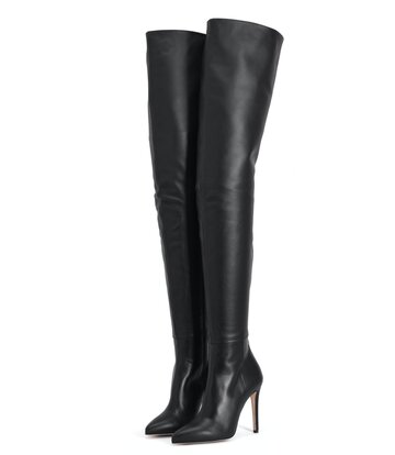 Sanctum Shoes Hohe italienische Schrittstiefel VESTA mit 10cm Stilettoabsatz aus echtem Leder