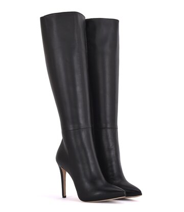 Sanctum Shoes Hohe italienische Kniestiefel VESTA mit 10 cm Pfennigabsatz aus echtem Leder