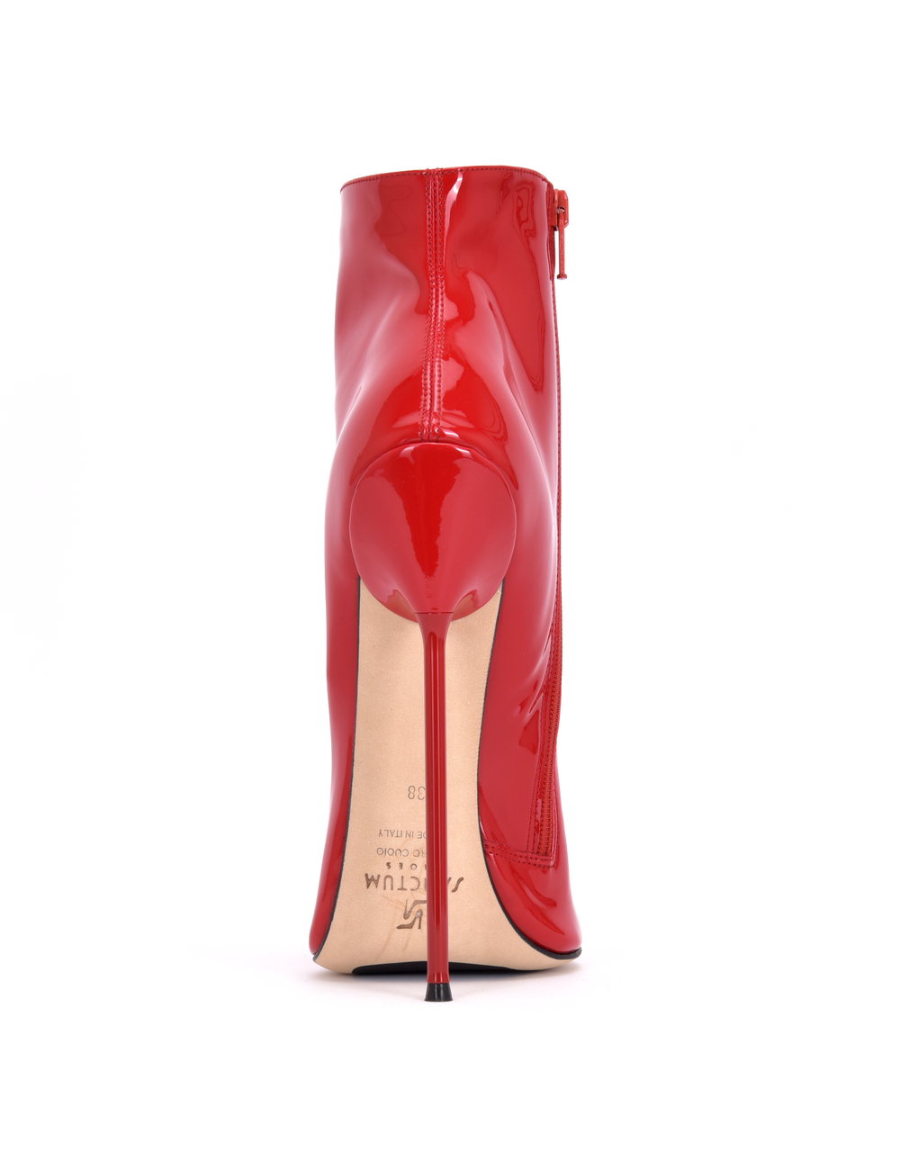 Sanctum Shoes Sanctum HOLLY STIEFELETTEN ROT GLÄNZEND