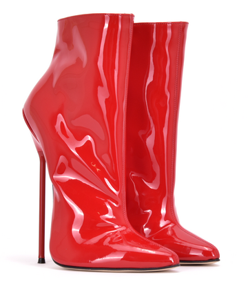Sanctum Shoes Sanctum HOLLY ANKLE BOOTS RED SHINY