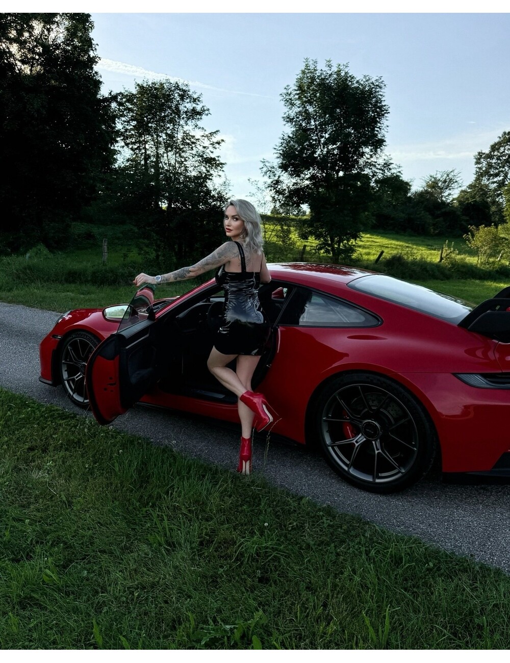 Sanctum Shoes Sanctum HOLLY ANKLE BOOTS RED SHINY