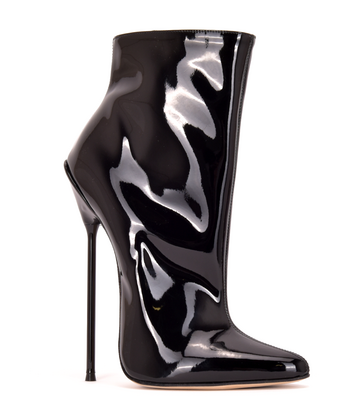 Sanctum Shoes Sanctum HOLLY STIEFELETTEN SCHWARZ GLÄNZEND