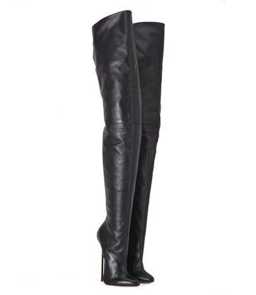 Sanctum Shoes Sanctum VICTORIA Schrittstiefel aus schwarzem Nappaleder