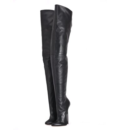 Sanctum Shoes Sanctum VICTORIA Schrittstiefel aus schwarzem Nappaleder