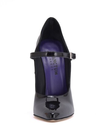 Sanctum Shoes Italian pumps TAMARA BLACK SHINY STRAP PUMPS