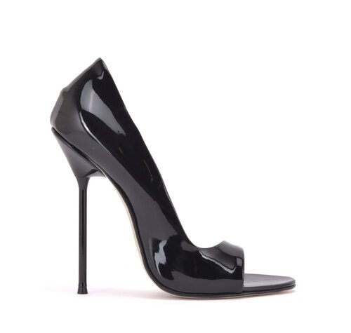 Sanctum Shoes MONICA-12 BLACK SHINY SANDALS