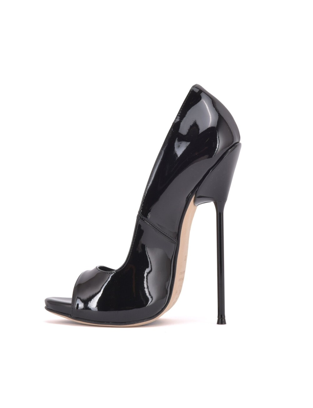 Sanctum Shoes Sanctum Pumps CLAUDINE SCHWARZE GLÄNZENDE PUMPS MIT OFFENER ZEHE