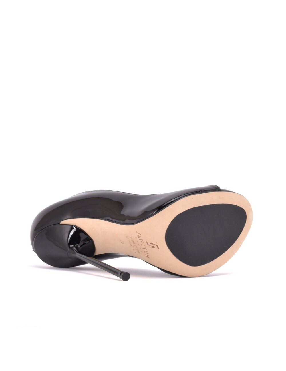 Sanctum Shoes Sanctum Pumps CLAUDINE SCHWARZE GLÄNZENDE PUMPS MIT OFFENER ZEHE