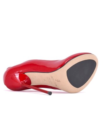 Sanctum Shoes Sanctum Shoes VALENTINA ROTE GLÄNZENDE PUMPS MIT RUNDER SPITZE